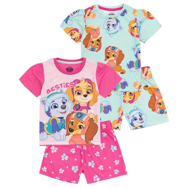 Paw Patrol Kort pyjamas för flickor (2-pack)