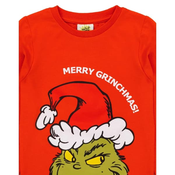 The Grinch Childrens/Kids Long Leg Long-Sleeved Christmas Pyjama Set