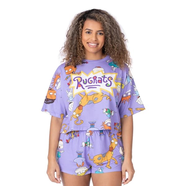 Rugrats Womens/Ladies All-Over Print Short Pyjama Set
