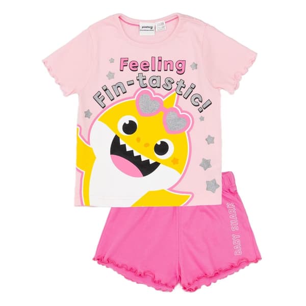 Baby Shark Girls Feeling Fin-Tastic Short Pyjama Set
