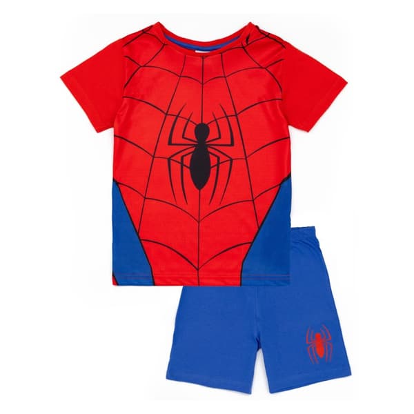 Spider-Man Kort pyjamasset med logotyp för pojkar