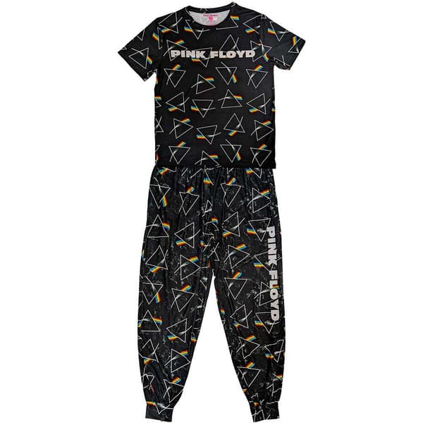 Pink Floyd Unisex Adult Repeat Logo Pyjama Set