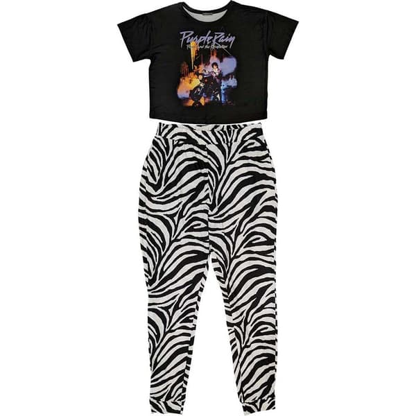 Prince Womens/Ladies Purple Rain Pyjama Set
