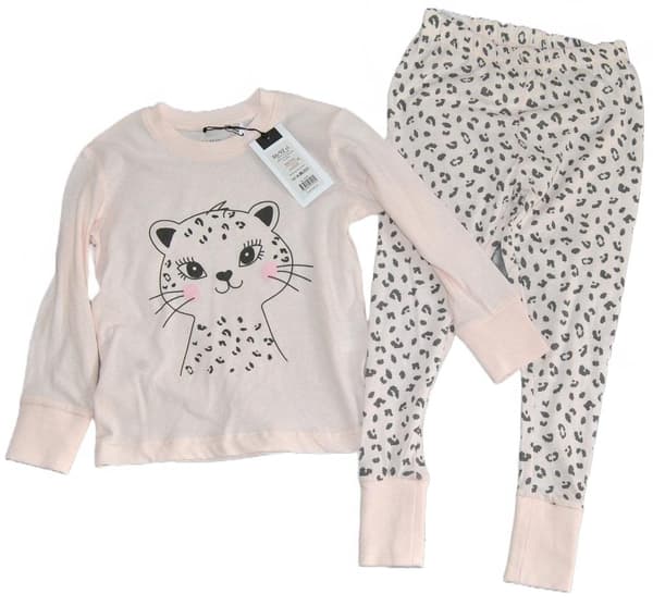 2-osainen pyjama, jossa Leopard 98/104
