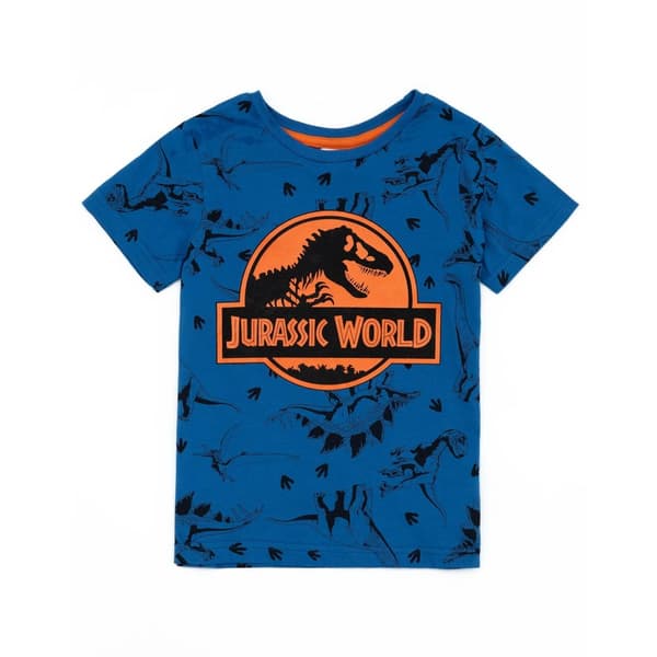 Jurassic World Kort pyjamasæt til drenge med all-over print