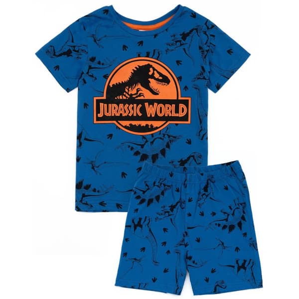 Jurassic World Kort pyjamasæt til drenge med all-over print