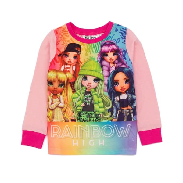 Rainbow High Pyjamasæt med lange ærmer til piger