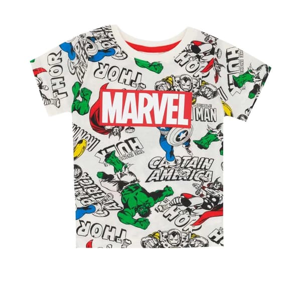 Marvel Kort pyjamasset med superhjälte för pojkar