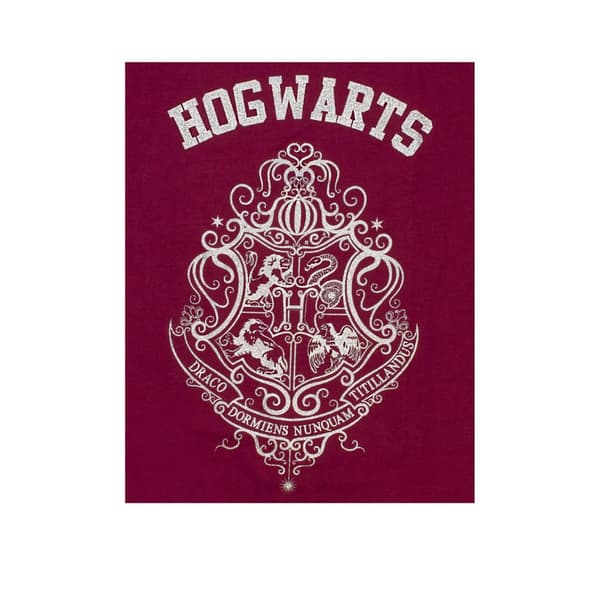 Harry Potter Girls Hogwarts Crest Glitter Pyjama Set
