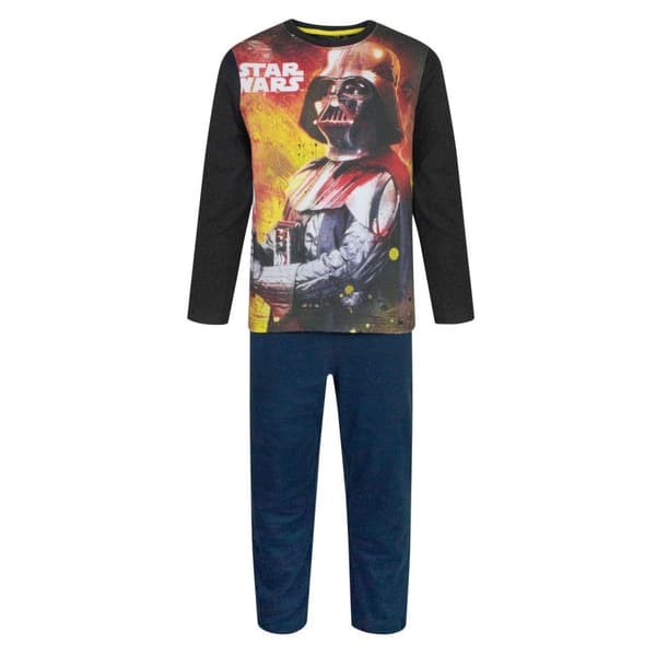 Star Wars Boys Darth Vader Pyjama Set Black/Navy 4 Years