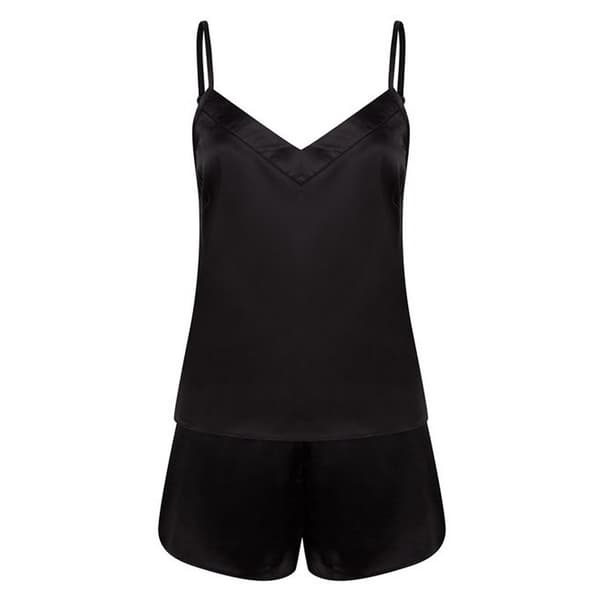 Towel City Kvinnor/Damer Satin kort pyjamaset