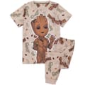 Miniatyrbillede 1 af 2: Guardians Of The Galaxy Boys I Am Groot All-Over Print Pyjama Set