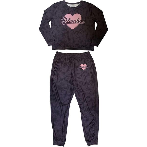 Blondie Womens/Ladies Heart Of Glass Long Pyjama Set