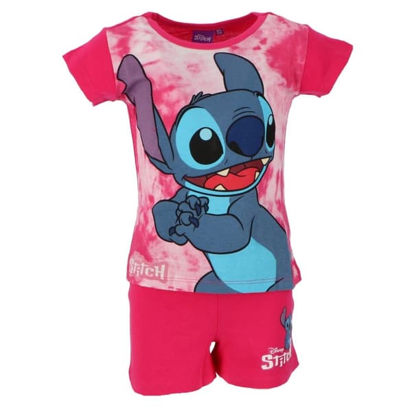 Disney Stitch 2-delt pyjamas Pink