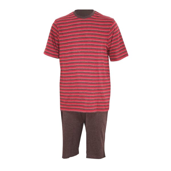 Momentii Mens Stripe Short Lounge Set