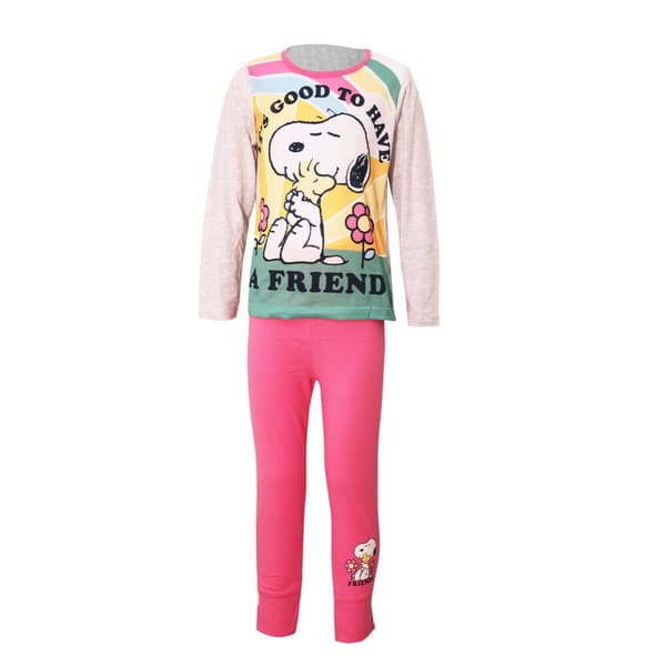 Peanuts Girls It`s Nice To Have A Friend Long Pyjama Set