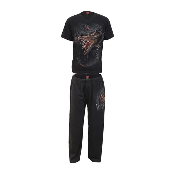 Spiral Direct Unisex Adult Breaking Out Pyjama Set (Pack of 4) Black XXL