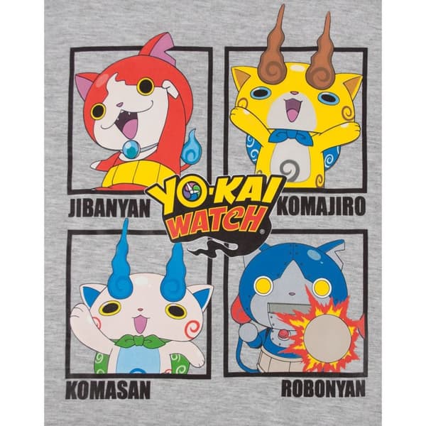 Yo-Kai Watch Childrens/Kids Character Panel Long Pyjama Set