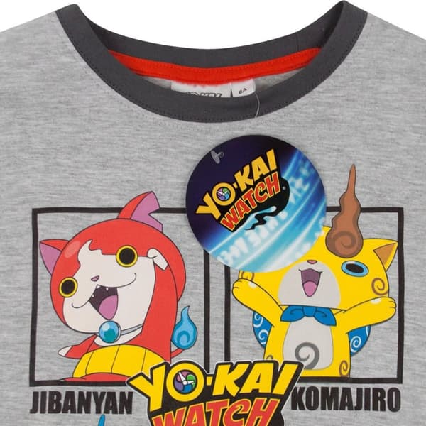 Yo-Kai Watch Childrens/Kids Character Panel Long Pyjama Set
