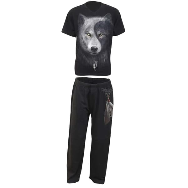 Spiral Direct Unisex vuxen Wolf Chi Pyjamas Set (Förpackning med 4)