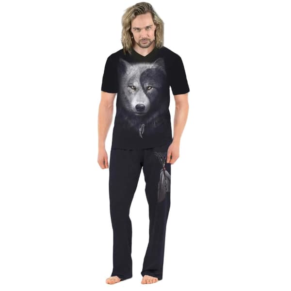 Spiral Direct Unisex vuxen Wolf Chi Pyjamas Set (Förpackning med 4)