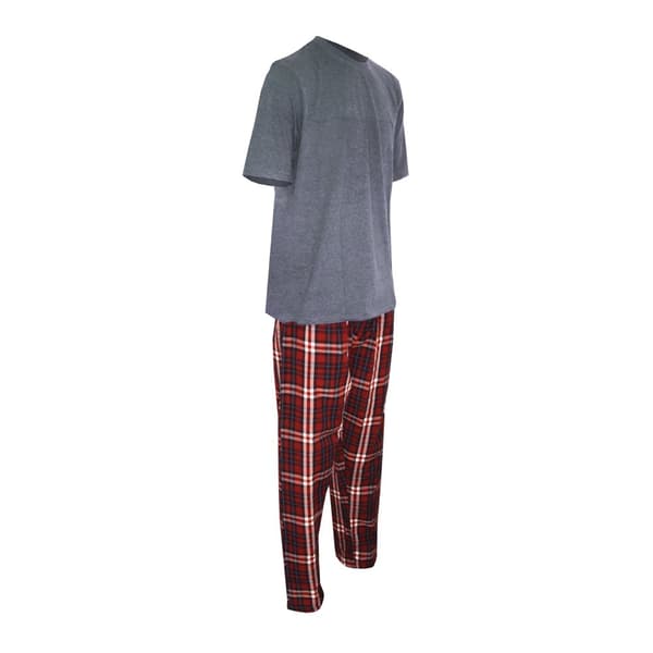 Cargo Bay Mens Woven Checked Top & Bottom Lounge Set