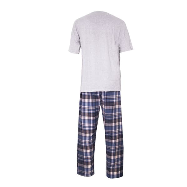 Cargo Bay Mens Woven Checked Top & Bottom Lounge Set