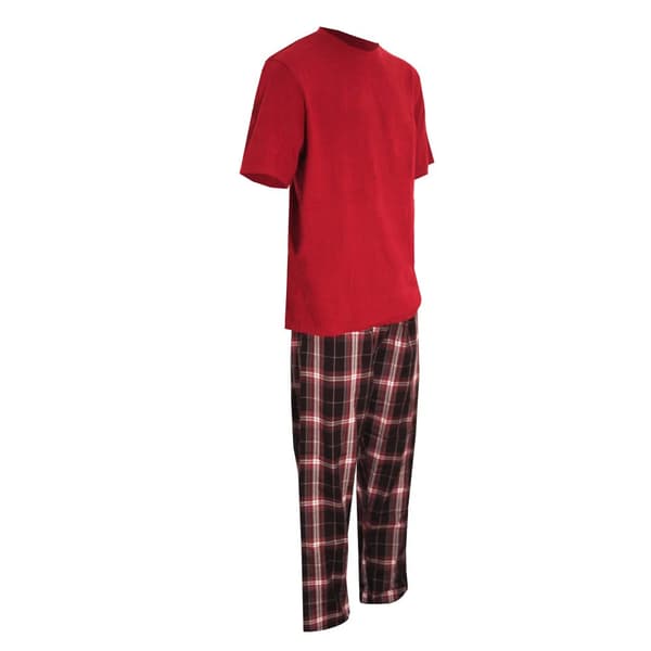 Cargo Bay Mens Woven Checked Top & Bottom Lounge Set