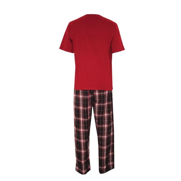 Cargo Bay Mens Woven Checked Top & Bottom Lounge Set
