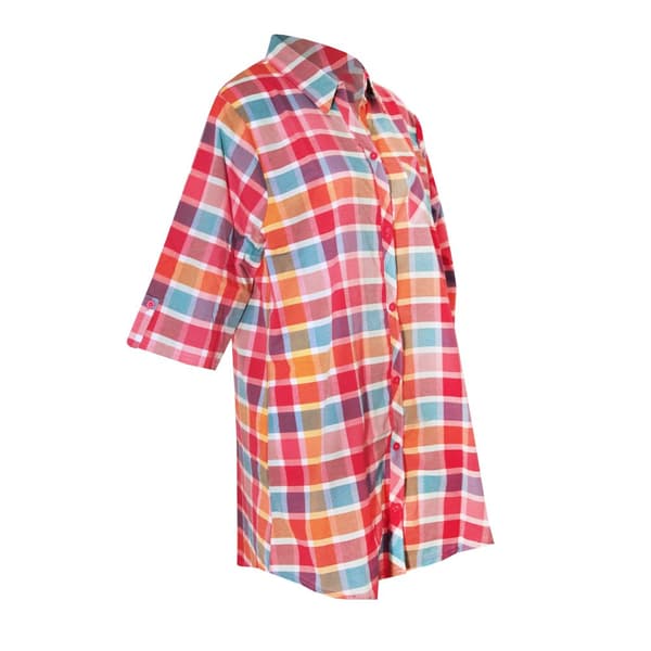 Forever Dreaming Womens/Ladies Checked Button-Down Nightshirt