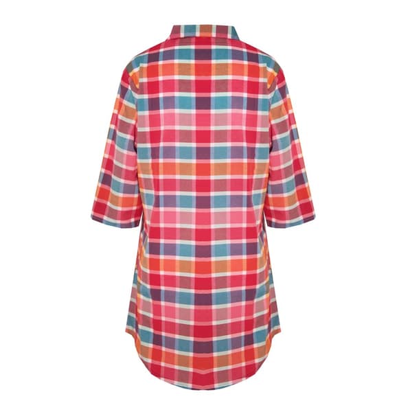 Forever Dreaming Womens/Ladies Checked Button-Down Nightshirt