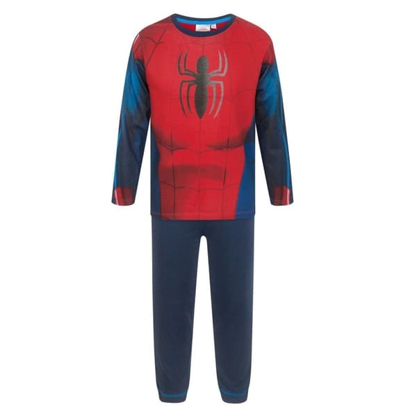 Spider-Man Boys Costume Long Pyjama Set Red/Navy 6 Years