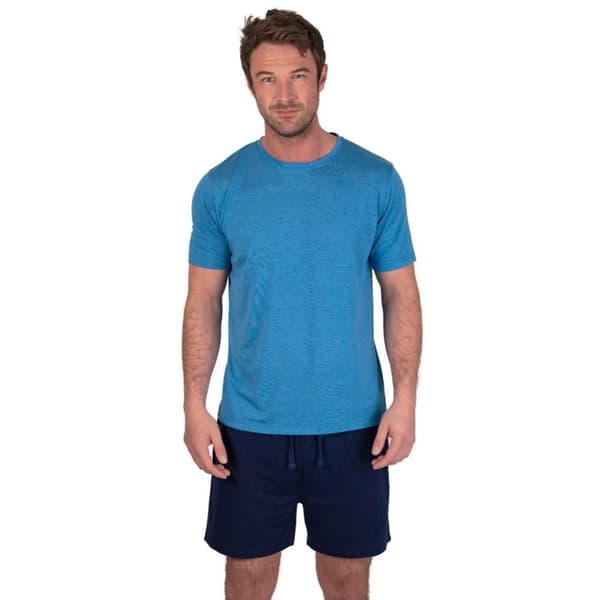 Light And Shade Mens Crew Neck Short Pyjama Set