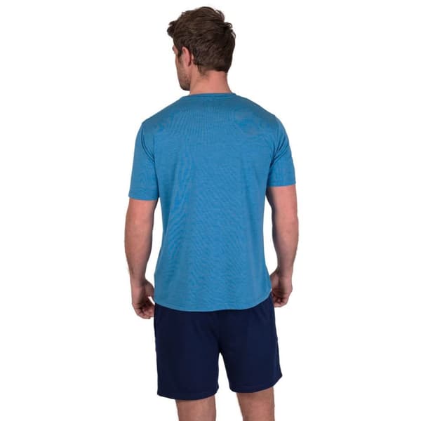 Light And Shade Mens Crew Neck Short Pyjama Set