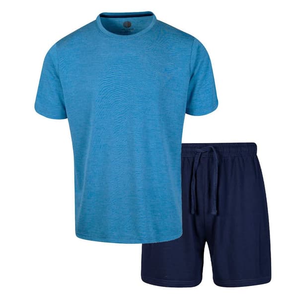 Light And Shade Mens Crew Neck Short Pyjama Set