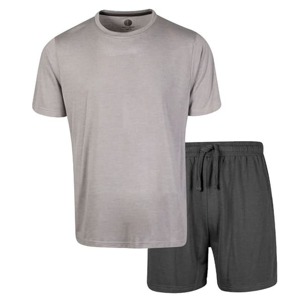 Light And Shade Mens Crew Neck Short Pyjama Set