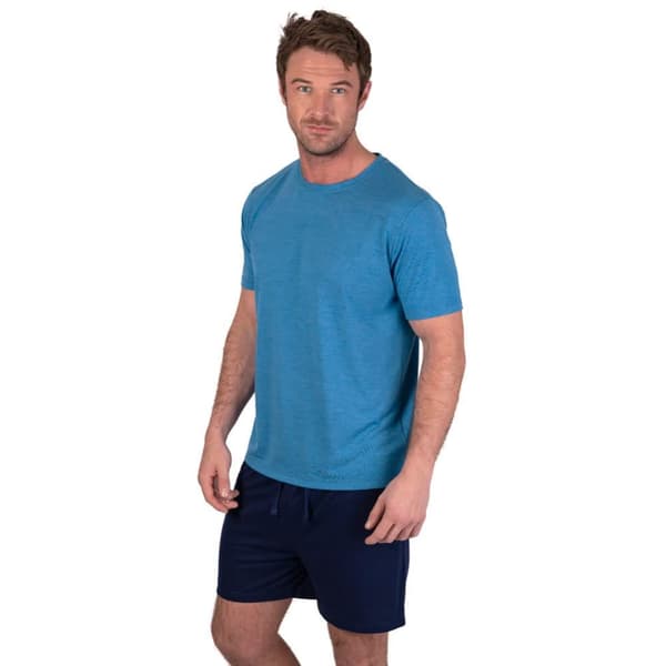 Light And Shade Mens Crew Neck Short Pyjama Set