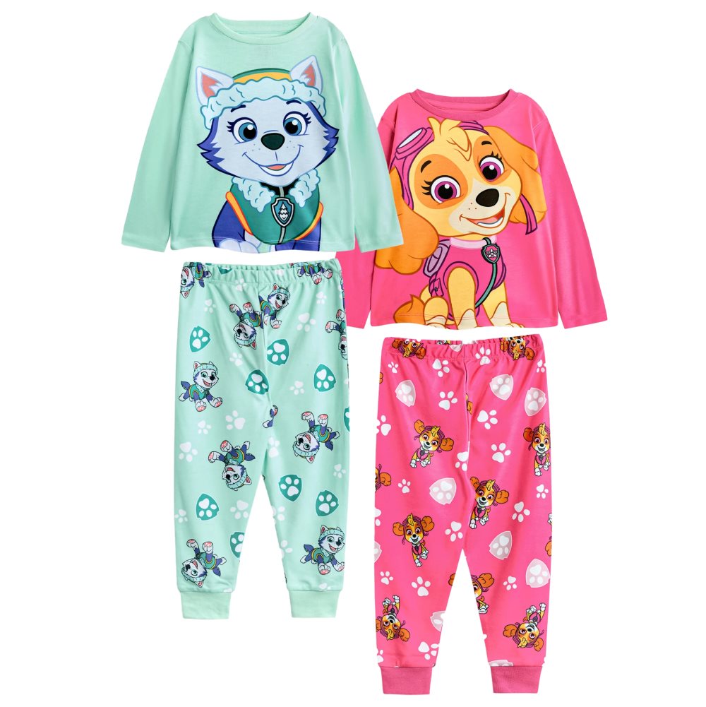 Kinder Pyama Paw Patrol Skye & Everest - Conjunto De Pijaa Para Niñas, Paquete De 2 2-pack Kindernachtkleding