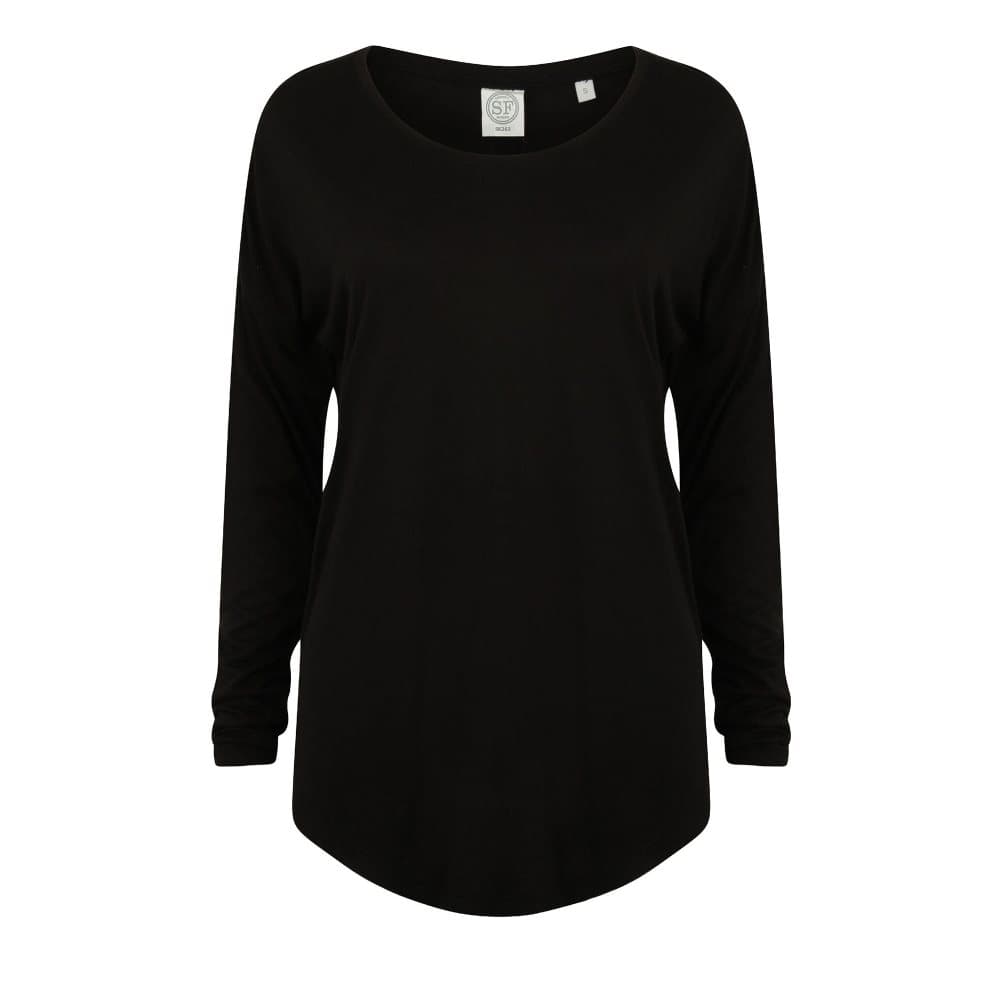 SF Womens/Ladies långärmad Slounge Top