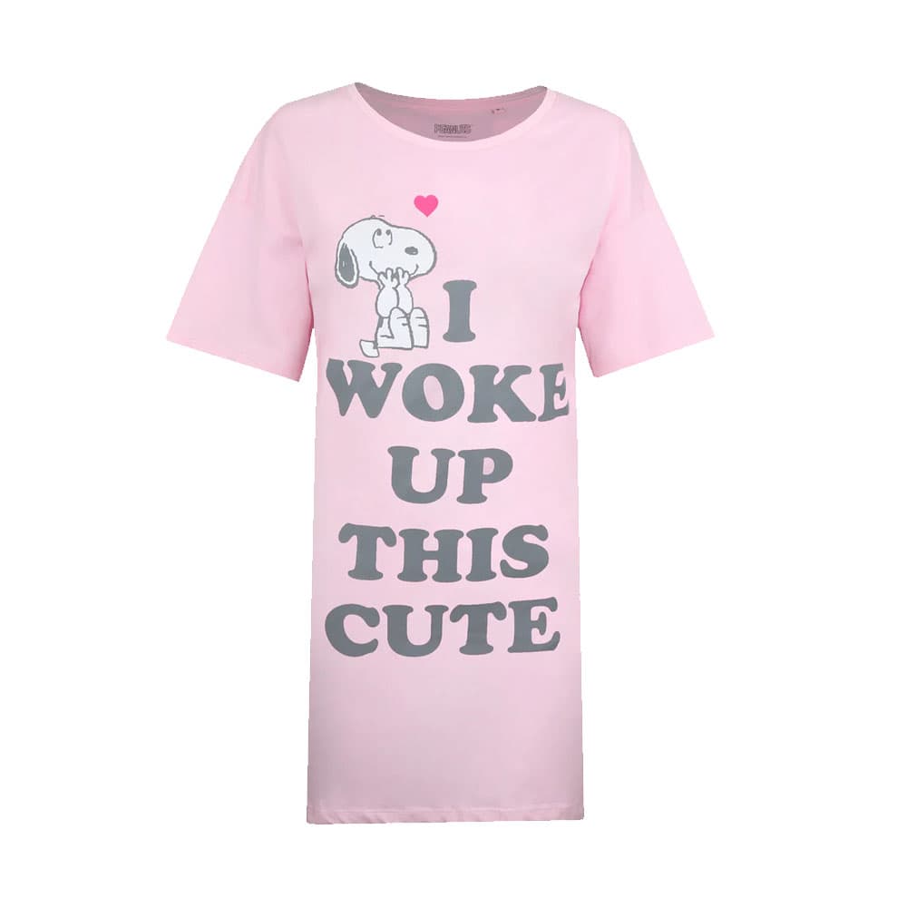 Peanuts Womens/Ladies I Woke Up This Cute Snoopy Nightie (Kvinnor/Damer Jag vaknade upp med denna söta Snoopy nattlinnet)