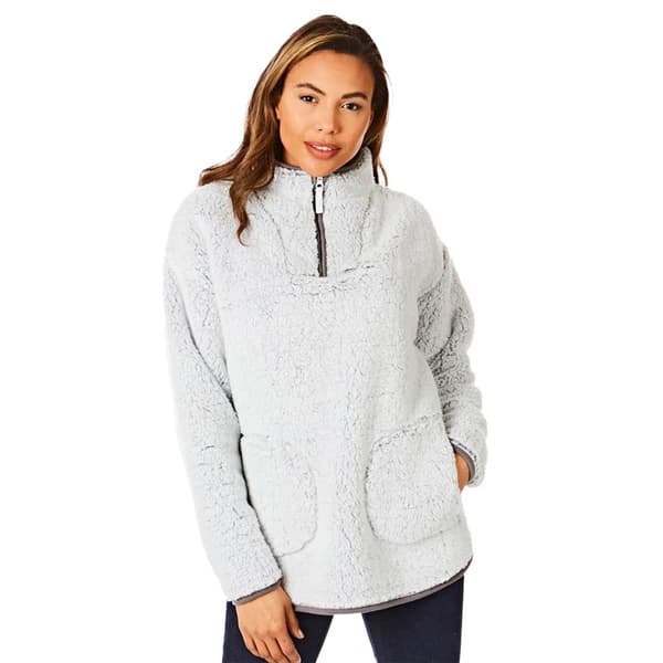 Light And Shade Womens/Ladies Borg Top Grey L-XL
