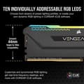 Miniatyrbillede 3 af 4: CORSAIR DDR4 PC-minne - VENGEANCE RGB PRO SL 32GB (2x16GB) - 3200Mhz - CAS16 - Svart (CMH32GX4M2E3200C16)