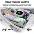 Miniatyrbild 2 av 4: CORSAIR DDR4 PC-minne - VENGEANCE RGB PRO SL 32GB (2x16GB) - 3600Mhz - CAS 18 - Vit (CMH32GX4M2D3600C18W)