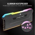Pikkukuva 3 / 4: CORSAIR DDR4 PC-minne - VENGEANCE RGB PRO - 16 GB (2x8 GB) - 3600 MHz - CAS 18 - Svart (CMH16GX4M2D3600C18)