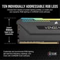 Miniatyrbillede 4 af 6: CORSAIR DDR4 PC-minne - VENGEANCE RGB PRO SL 32GB (2x16GB) - 3600Mhz - CAS 18 Optimerad för AMD Ryzen - svart (CMH32GX4M2Z3600C18)