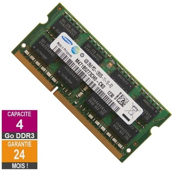 Samsung M471B5273CH0-CK0 SO-DIMM PC3-12800 1600MHz 2Rx8 4GB DDR3 RAM-minnesmodul