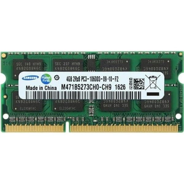 Samsung 4GB DDR3-1333 MHz SODIMM RAM-minne