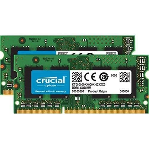 Crucial Memory 16GB Kit (8GBx2) DDR3 1333 MT-s (PC3-10600)SODIMM 204-pin för Mac