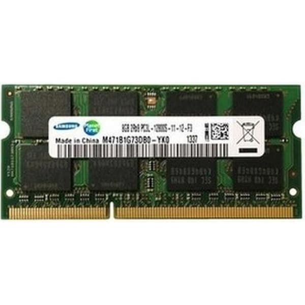 Samsung 8 GB DDR3 SO-DIMM, 8 GB, 1 x 8 GB, DDR3, 1600 MHz, 204-stifts SO-DIMM