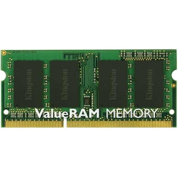 KINGSTON DDR3 ValueRAM PC-minne - 8 GB - SO DIMM 204 Pin - 1333 MHz / PC3-10600 - CL9 - 1,5 V - Obuffrat minne - Icke ECC